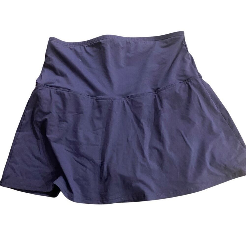 Land’s End size 16W blue high waisted bathing suit skirt